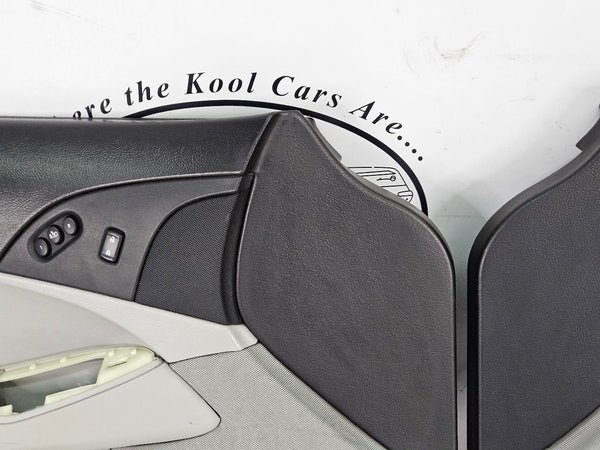 2005-13 C6 Corvette Bose Premium Door Trim Panel Pair, Black / Titanium, LH / RH9