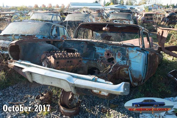 1960 El Camino Rear Quarter End Moulding, Right RH Passenger Side, #47909568
