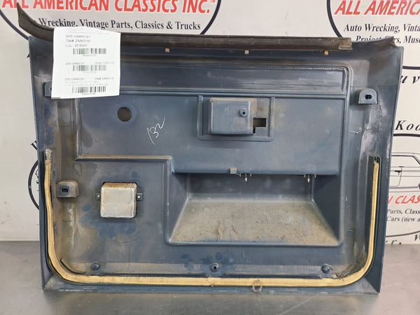 1981-91 Chevy Suburban, Crew Cab Truck, Door Trim Panel, Left Side Rear, Blue14