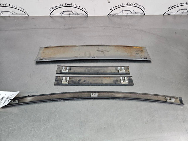 1987-93 Mustang Fox Body Headliner Trim Bezel Moulding 4 Piece Set, Black / Gray12
