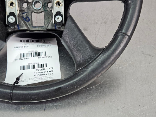 2003-06 Chevy Suburban Factory Steering Wheel, Black Leather - OEM4