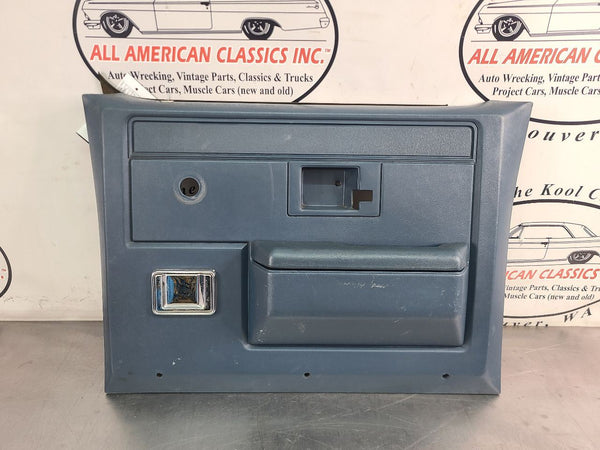1981-91 Chevy Suburban, Crew Cab Truck, Door Trim Panel, Right Side Rear, Blue0