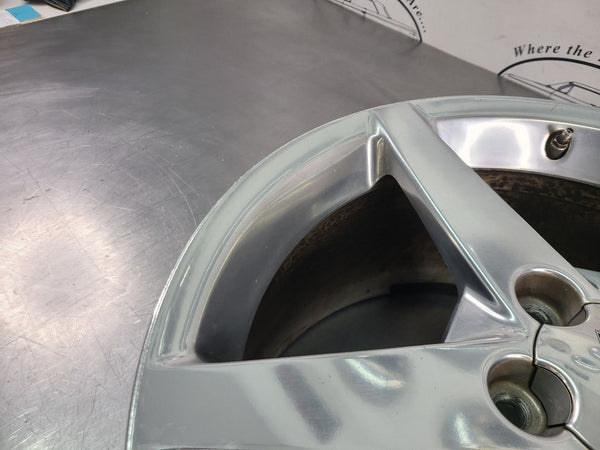 2005-07 C6 Corvette Aluminum 5 Spoke Wheel, Silver QG6, Rear 19x10 - OEM10