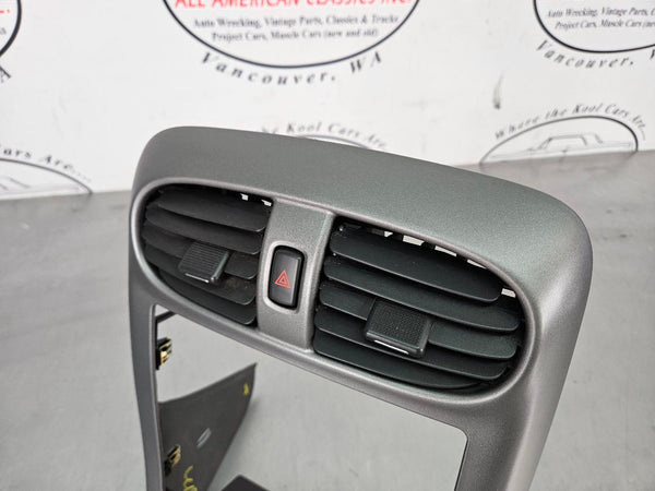 2005-13 C6 Corvette Center Console Dash Radio Trim Surround Bezel, Silver - OEM3