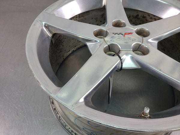 2005-07 C6 Corvette Factory 5 Spoke Wheel QG6, Silver, Front, 18x8.5 - OEM5