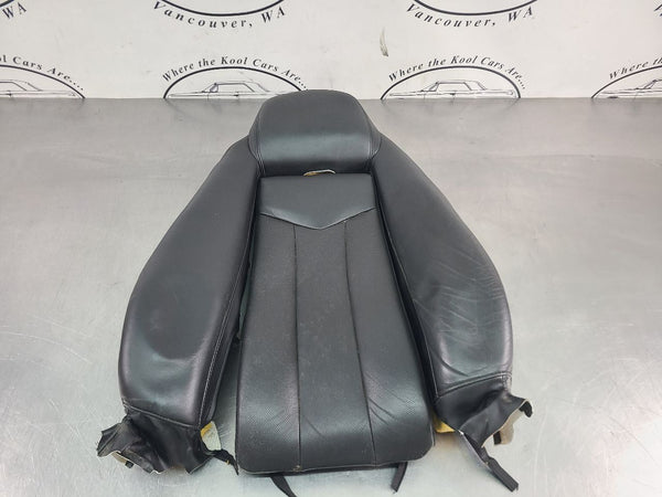 2004-05 Cadillac XLR Upper Seat Covers w/ Cushions, Black, Left Driver Side0