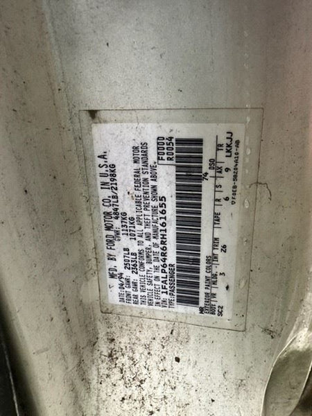 1992-96 Ford Thunderbird Rear Inner Tail Light Lamp, Right Passenger Side - OEM13