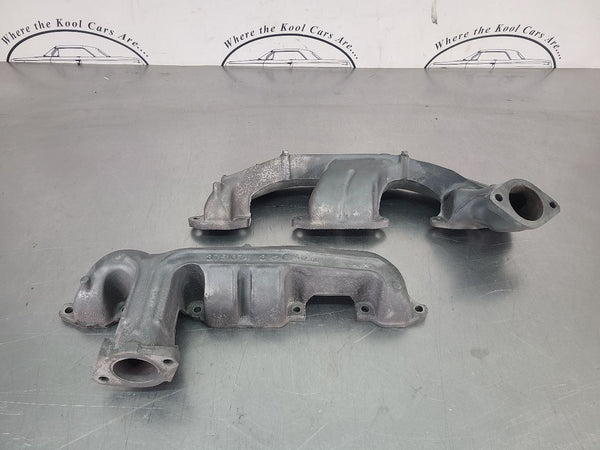 1974 Dodge Charger 383 400 440 Big Block Mopar Exhaust Manifold Pair, RH/LH, OEM0