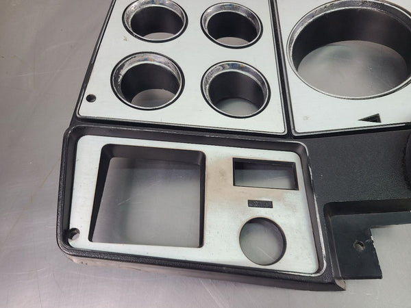 1973-80/91 Chevy Suburban Front Dash Instrument Cluster Bezel Trim, Silver - OEM3