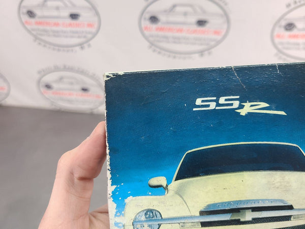 2006 Chevy SSR Owners Instructional CD w/ Holder Case - OEM1