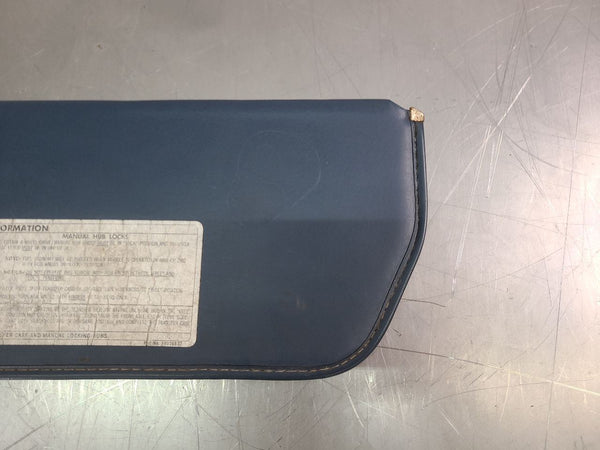 1981-91 Chevy Truck, Suburban Vinyl Sun Visor, Blue, Left Driver Side LH - OEM4