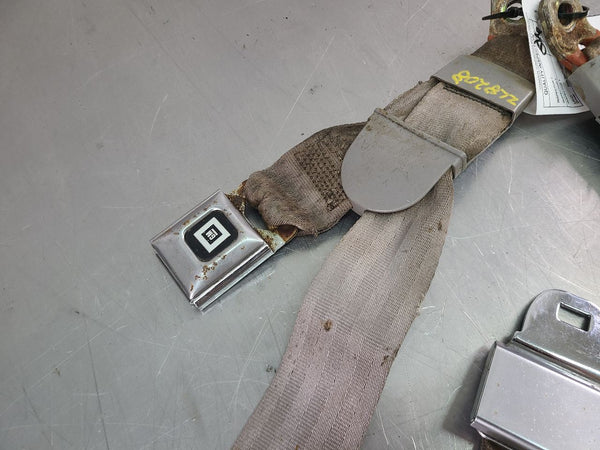 1994-96 Impala SS Rear Seat Belt / Buckle Set, Gray - OEM5