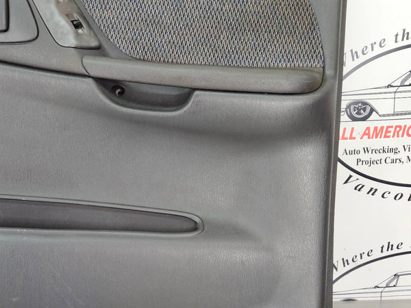 2000 Dodge Durango Front Door Trim Panel Pair, Power, Bare, Left / Right, Gray13