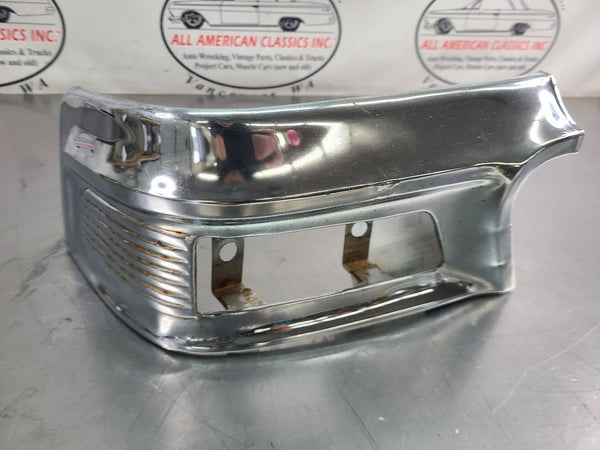 1958 Ford Fairlane Right Passenger Side Chrome Park Light Bezel Trim, RH - OEM7