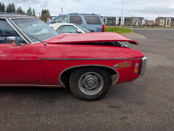 1969 Impala, Caprice, Back of Hood Moulding Trim Strip - OEM10