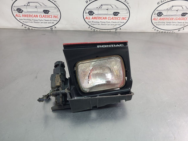 1982-84 Firebird Front Headlight Headlamp Assembly, Complete w/ Motor, Left LH0