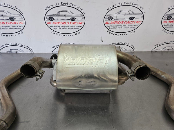 2005-13 C6 Corvette Borla Axleback Exhaust Kit w/ Stacked Mufflers, Tips, Pipes8