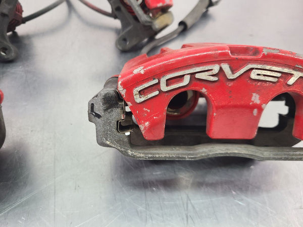 2005-13 C6 Corvette J55 Heavy Duty Brake Caliper Set w/ Brackets, Complete Set3
