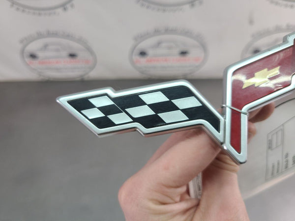 2005-13 C6 Corvette Rear Bumper Factory Emblem - OEM1