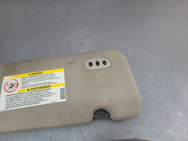 2004-05 Cadillac XLR Front Sun Visor Pair, Left / Right, Shale - OEM9