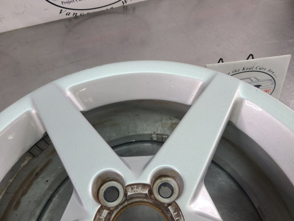 2005-07 C6 Corvette Factory 5 Spoke Wheel QG6, Silver, Front, 18x8.5 - OEM3