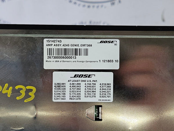 2003-06 Chevy SSR Factory Audio Radio BOSE AMP Amplifier Assembly, #151427435