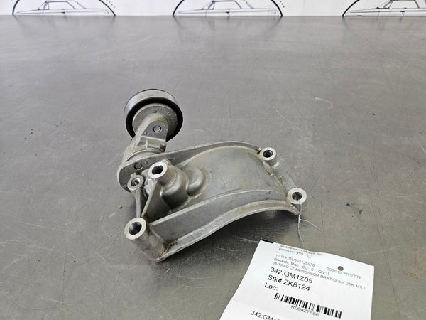 2005-13 C6 Corvette AC Compressor Bracket, Idler Pulley, 25k Miles! - OEM2