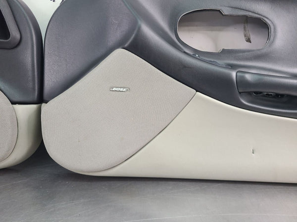 1997-04 C5 Corvette Front Door Trim Panel Pair, Right, Left, Black / Gray, RH,LH19