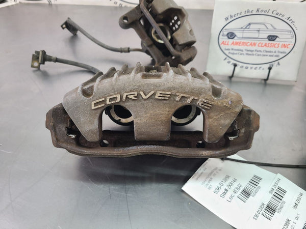 1997-04 C5 Corvette Base Brake Caliper Complete Set w/ Brackets - OEM1