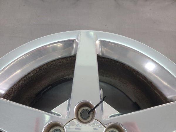 2005-07 C6 Corvette Aluminum 5 Spoke Wheel, Silver QG6, Rear 19x10 - OEM2