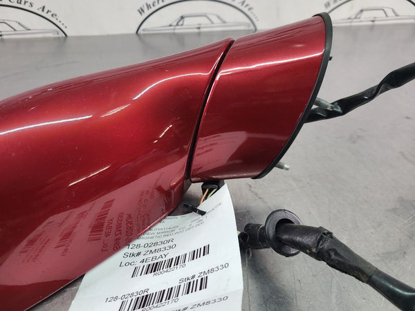 2005-09 C6 Corvette Right Passengers Side View Mirror, Magnetic Red - OEM8