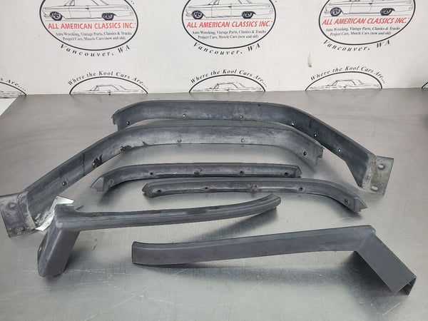 2003-09 Hummer H2 Factory Fender Flare 6 Piece Set, Black - OEM0