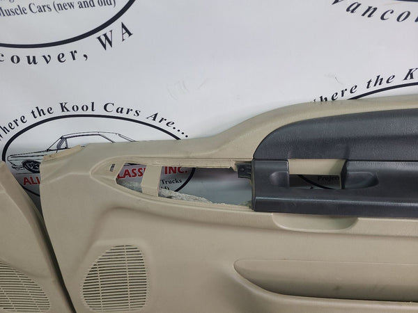 2006 Ford F-250 F-350 Front and Rear Power Door Trim Panel, Set of 6, Tan - OEM7