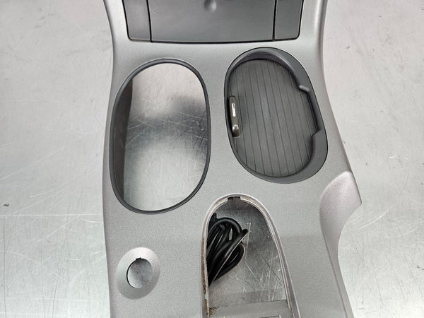 2005-13 C6 Corvette Center Console Dash Radio Trim Surround Bezel, Silver - OEM15