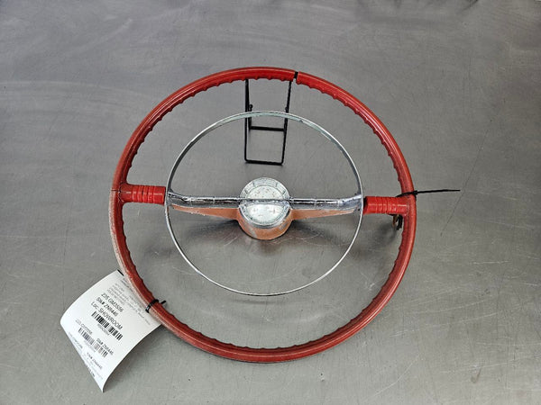 1956 Oldsmobile Steering Wheel Assembly w/ Horn Ring, Button, Complete! - OEM0