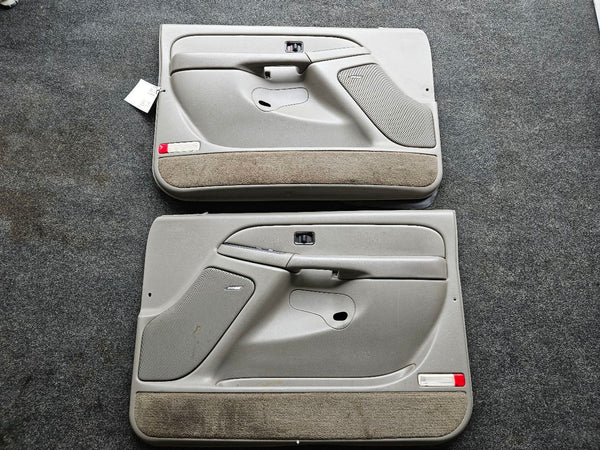 2003-06 Chevy Suburban, Tahoe Front Door Trim Panel Pair, Gray, LH / RH - OEM0