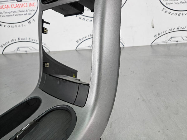 2005-13 C6 Corvette Center Console Dash Radio Trim Surround Bezel, Silver - OEM5