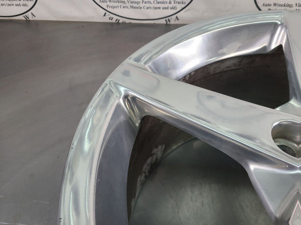 2005-07 C6 Corvette Aluminum 5 Spoke Wheel, Polished QG7, Rear 19x10 - OEM10