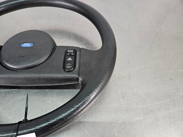 1987-89 Mustang Fox Body 2 Spoke Steering Wheel, Black, Nice - OEM4