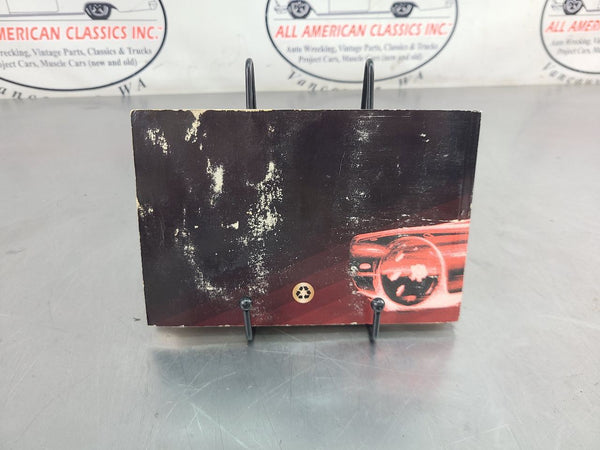 1998 C5 Corvette Factory Owners Manual - OEM3