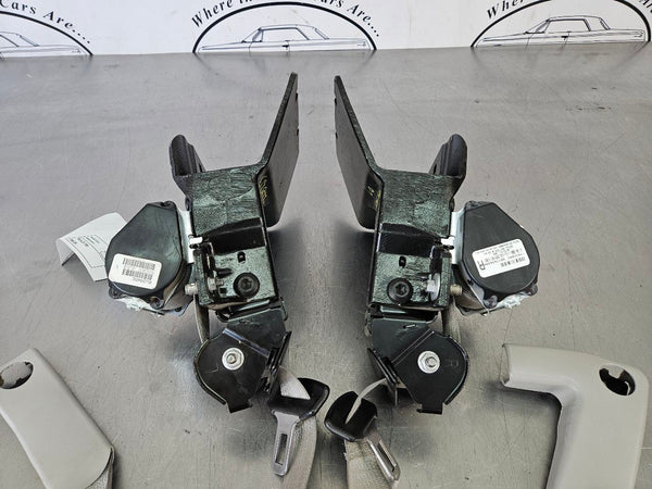 2005-12 C6 Corvette Convertible Seat Belt Retractor Pair, Gray, w/ Bracket - OEM7