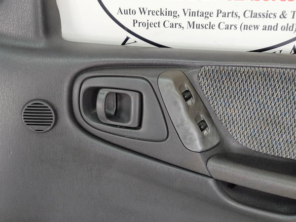 2000 Dodge Durango Front Door Trim Panel Pair, Power, Bare, Left / Right, Gray11