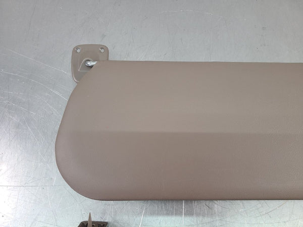 1987-93 Ford F150 F250 F350 Truck Front Sun Visor Pair, Vinyl, Tan, RH/LH - OEM1