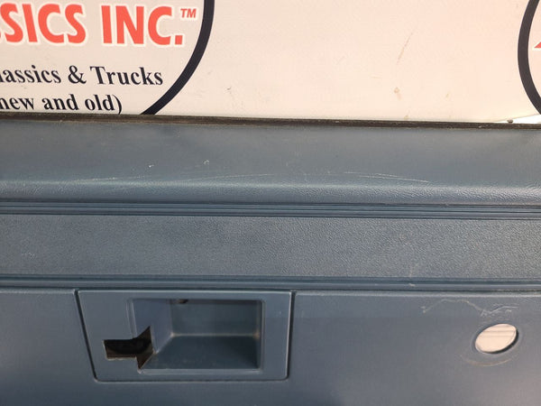 1981-91 Chevy Suburban, Crew Cab Truck, Door Trim Panel, Left Side Rear, Blue2