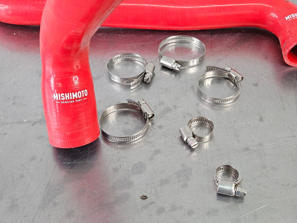 2005-07 C6 Corvette Mishimoto Silicon Radiator Cooling Hose Set, Red 10