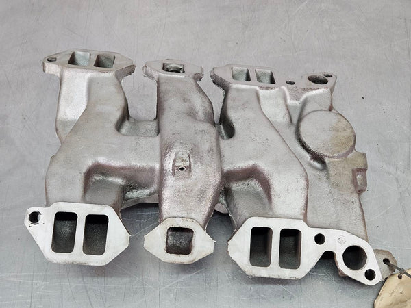1956 Oldsmobile 88 324, 4 Barrel Intake Manifold, Bead Blasted, Cast #567184 OEM12