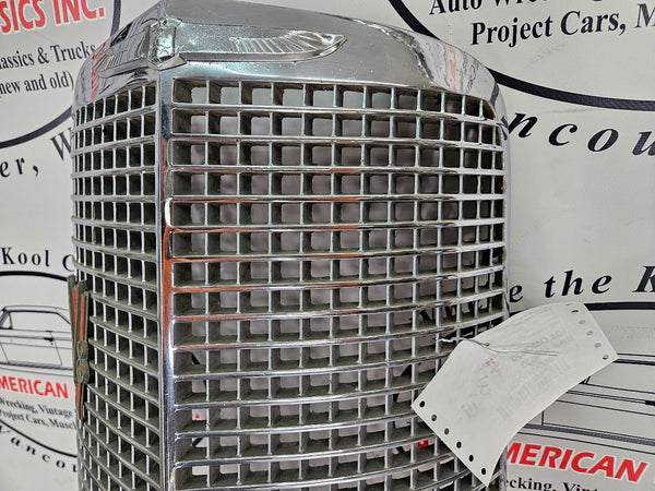 1938 Cadillac LaSalle Front Grille w/ V8 Badge, Damaged, Wall Hanger Art3