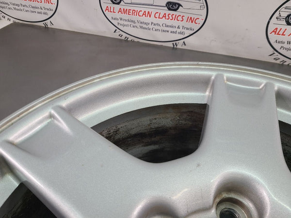1997-04 C5 Corvette Aluminum 5 Spoke Wheel, Silver QF3, Front 17x8.5, OEM 8