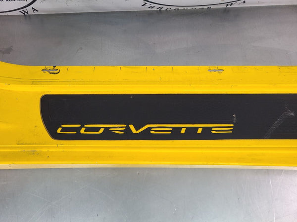 2005 C6 Corvette Right Side Rocker / Aperture Panel Moulding, Millennium Yellow7