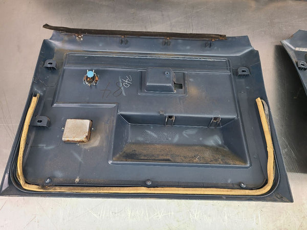 1981-91 Chevy GMC Suburban Power Door Trim Panel Full Set, Blue - OEM23